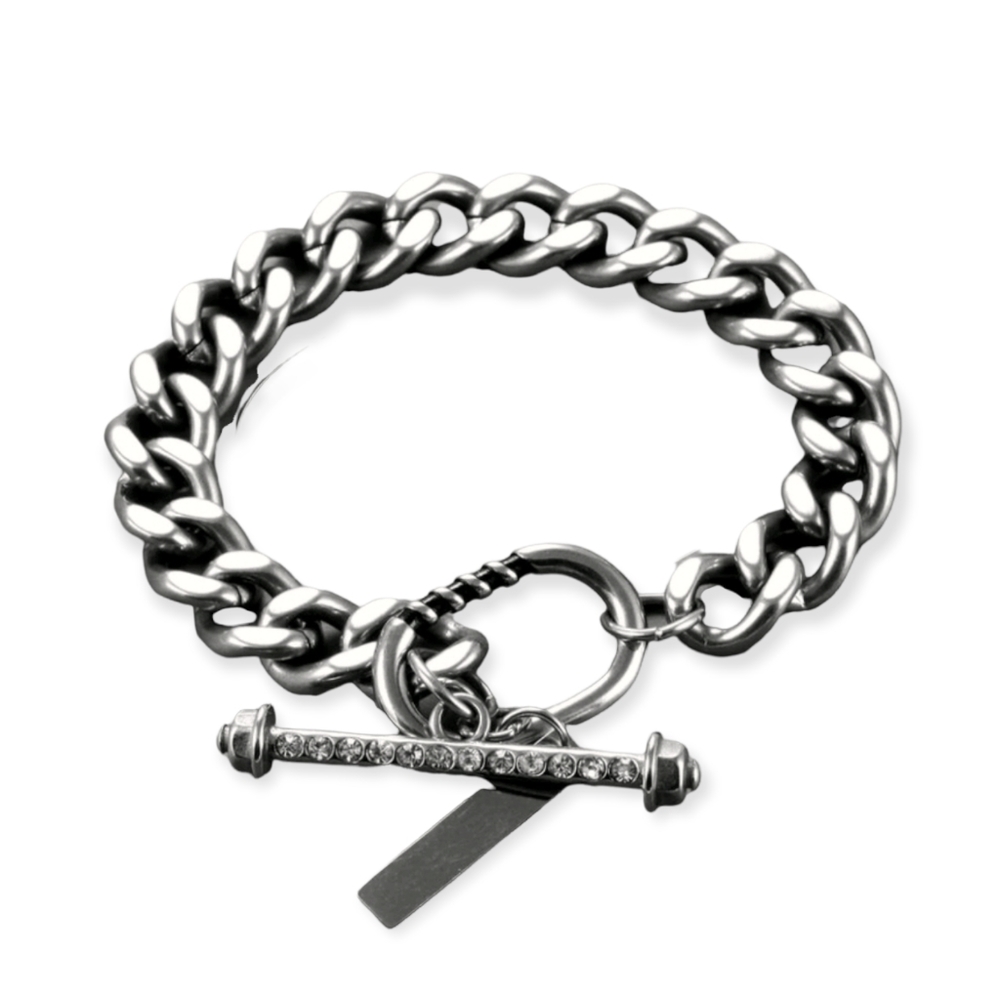 Link Bracelet with stones